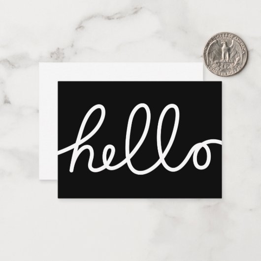 hallo notitiekaartje (Voorkant / Achterkant in situ)