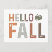 Hallo Nou? Herfst Briefkaart (Voorkant)