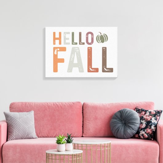 Hallo Nou? Herfst Canvas Afdruk (Insitu (Woonkamer))