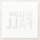 Hallo Nou? Herfst Glazen Onderzetter (Achterkant)