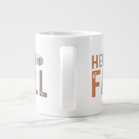 Hallo Nou? Herfst Grote Koffiekop (Achterkant)