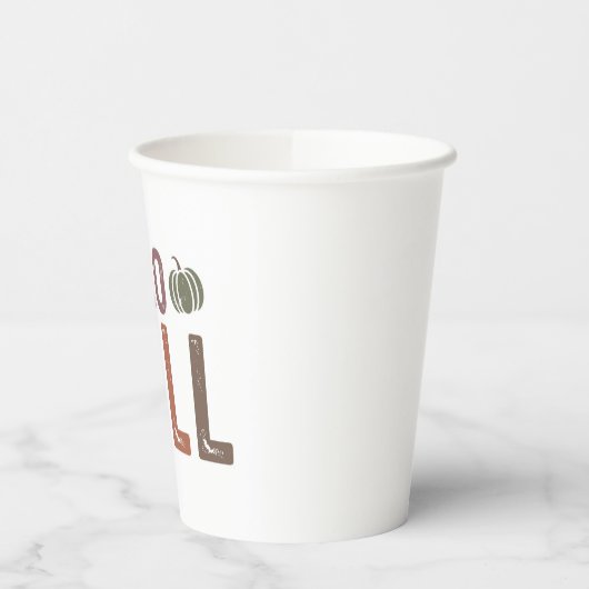 Hallo Nou? Herfst Papieren Bekers (Links)