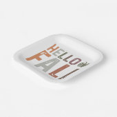 Hallo Nou? Herfst Papieren Bordje (Gebogen)