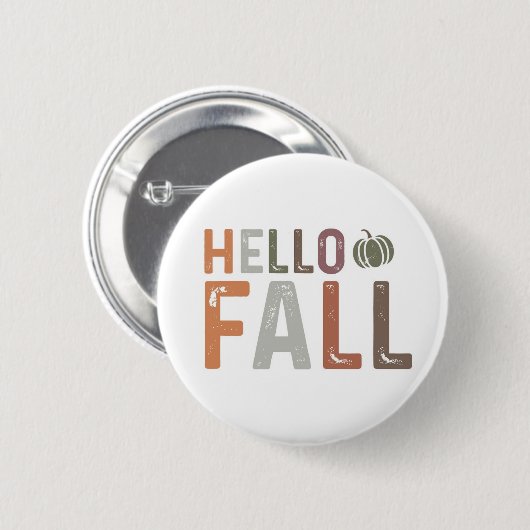 Hallo Nou? Herfst Ronde Button 5,7 Cm (Voorkant /achterkant)