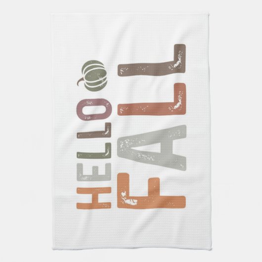 Hallo Nou? Herfst Theedoek (Verticaal)