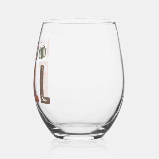 Hallo Nou? Herfst Wijnglas Zonder Voet (Links)