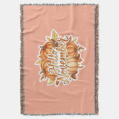 Hallo November - Gezellige herfst ontwerp Deken (Voorkant Verticaal)