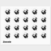 Hallo O, het is mijn gezicht Vierkante Sticker (Vel)
