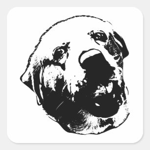 Hallo O, het is mijn gezicht Vierkante Sticker