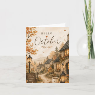 Hallo Octoberday uitnodigingskaart volle herfst kl