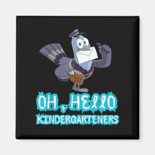 Hallo Oh, # Kleuteraars Schattigee Duivenkleutersc Magneet