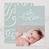 Hallo Oh! script nieuwjaarsfoto (Voorkant / Achterkant)