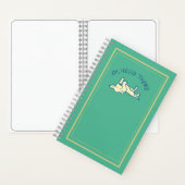 hallo "Oh! There" Yellow Lab Puppy Green Custom Notitieboek (Binnen)