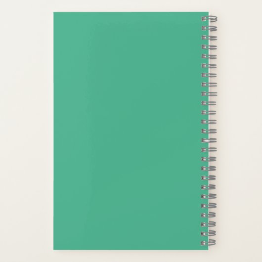 hallo "Oh! There" Zwart Lab Puppy Groen Custom Notitieboek (Achterkant)