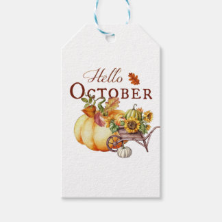 Hallo oktober cadeaulabel