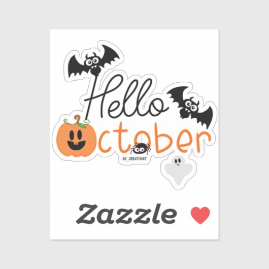 hallo oktober sticker (Vel)