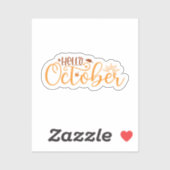 hallo oktober sticker (Vel)