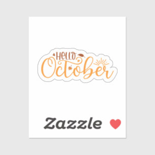 hallo oktober sticker