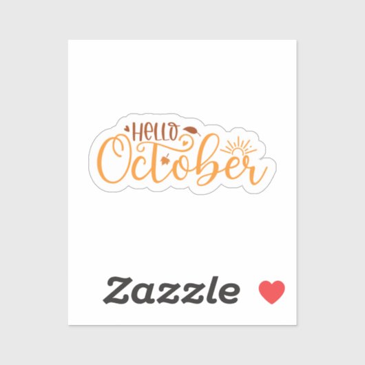 hallo oktober sticker (Vel)