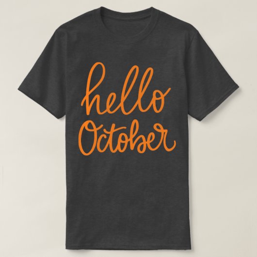 hallo oktober t-shirt (Design voorkant)