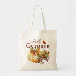 Hallo oktober tote bag