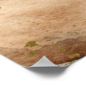 Hallo Oktober Waterverf Brown Maple Leaves Poster (Hoek)