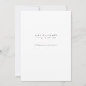 Hallo oma en opa baby onthulling aankondiging (Achterkant)