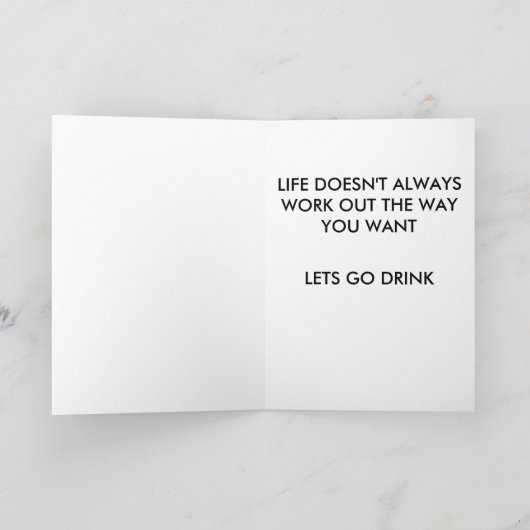 HALLO - Omdat het leven soms klote is Kaart (Binnen)