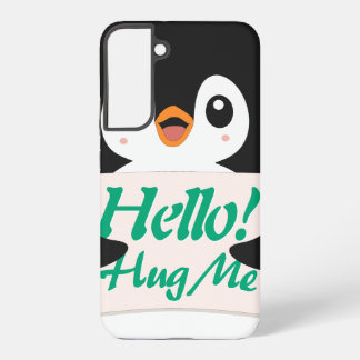Hallo! Omhels Me - pinguïn kostuum personalisatie Samsung Galaxy Hoesje
