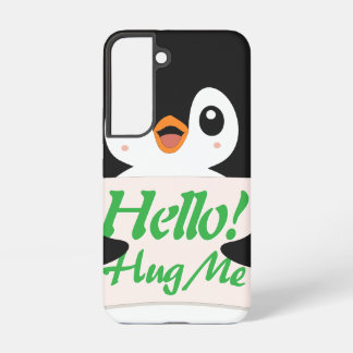 Hallo! Omhels Me - pinguïn kostuum personalisatie Samsung Galaxy Hoesje