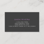 hallo ONRECHTMATIGE PROFESSIONELE KEUP Visitekaartje (Achterkant)