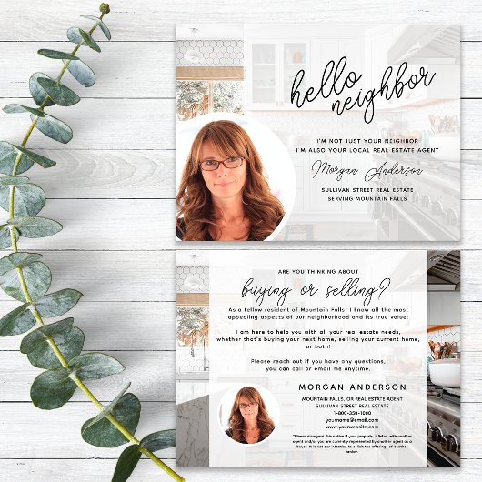 Hallo Onroerend goed Briefkaart