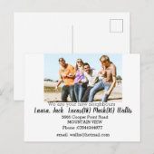 Hallo Ontmoet de buren met familie foto Briefkaart (Voorkant / Achterkant)