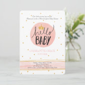 Hallo Ontmoet en begroet de uitnodiging van de pri (Staand voorkant)