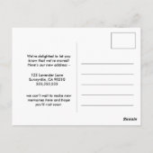 hallo ontmoeten het buurtbriefkaart briefkaart (Achterkant)