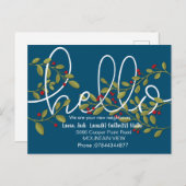 hallo ontmoeten het buurtbriefkaart briefkaart (Voorkant / Achterkant)