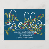 hallo ontmoeten het buurtbriefkaart briefkaart (Voorkant)