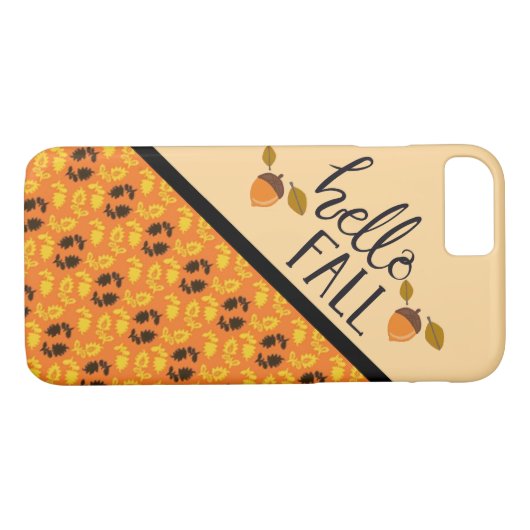 hallo ontwerp Herfst Case-Mate iPhone Case (Achterkant (Horizontaal))