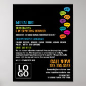 hallo ontwerp, vertaler en tolk poster (Voorkant)