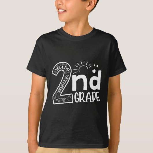 hallo op 2e klas t-shirt (Voorkant)