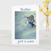 HALLO op je **BIRTHDAY BROER* Kaart (Gele Bloem)