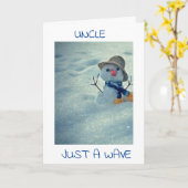 HALLO op je **BIRTHDAY UNCLE* KAART (Gele Bloem)