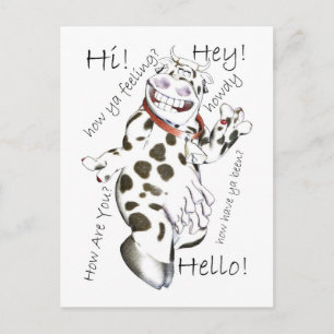 hallo op veel manieren, Hé, Hoi, Hoe voel je je? Briefkaart