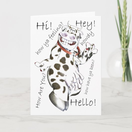 Hallo Op veel manieren, Hey, Hi, Hoe je je voelt, Kaart (Voorkant)