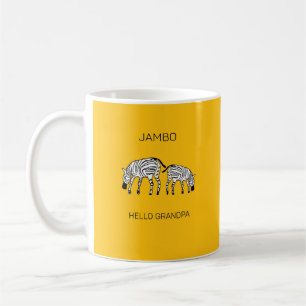 Hallo Opa Schattigee Keniaanse zebra's Koffiemok