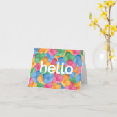 Hallo Opmerking - Kaart (Gele Bloem)
