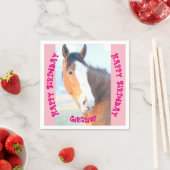 Hallo Paard = prachtige verjaardagskaarten Servet (Insitu)