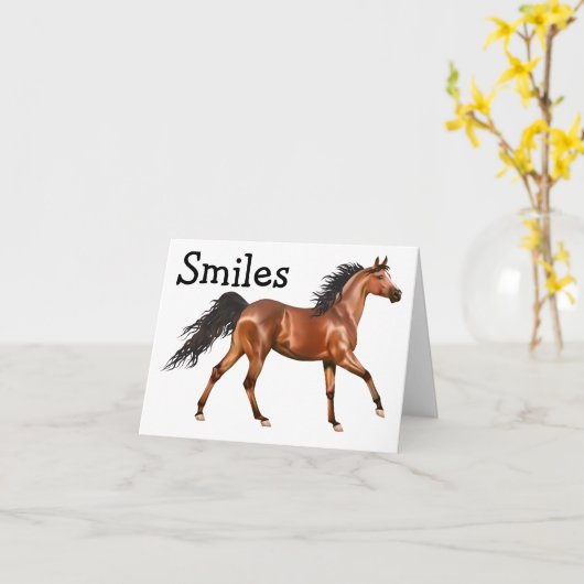 Hallo paardensport Western denken aan jou Kaart (Gele Bloem)