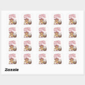Hallo Paas Kuiken Cute Eierenjacht Lente Boerderij Vierkante Sticker (Vel)