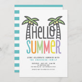 Hallo Palmboom Kaart (Voorkant / Achterkant)